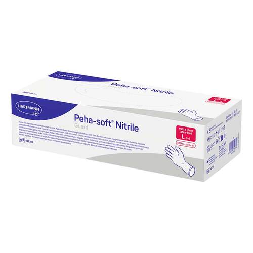 Peha Soft nitrile guard Untersuchungshandschuhe puderfrei unsteril L - 1