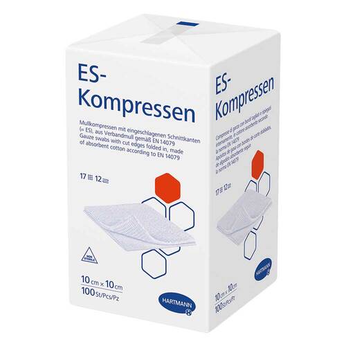 ES-Kompressen unsteril 10x10 cm 12fach Cpc - 1