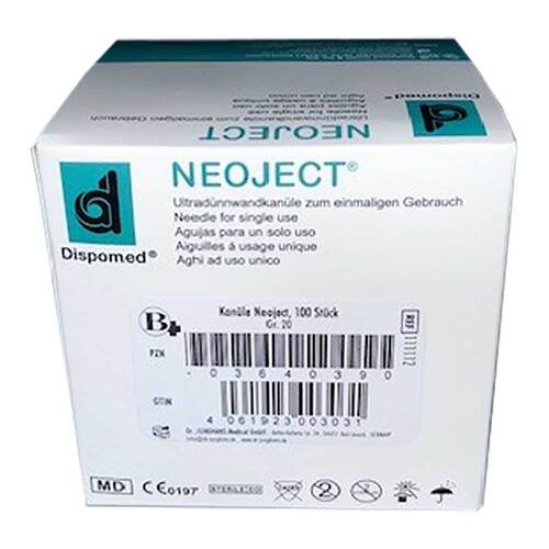 Kan&uuml;len Einmal Neoject Gr&ouml;&szlig;e 20 0,4x19mm - 1