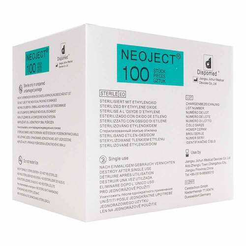 Kan&uuml;len Einmal Neoject Gr&ouml;&szlig;e 12 0,7x32mm - 1