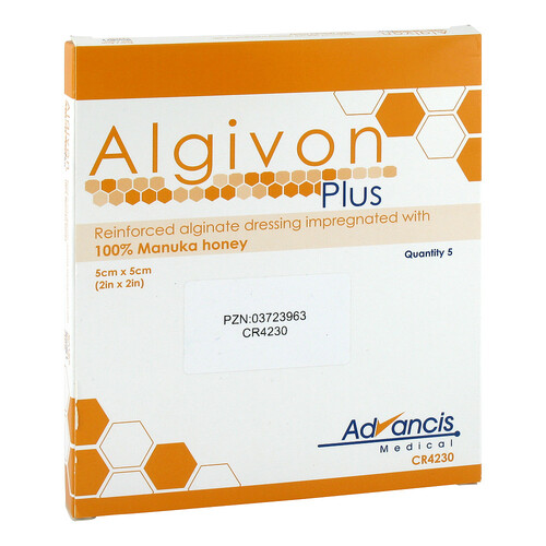 Algivon Plus Honigalginat Wundauflage 5x5 cm - 1