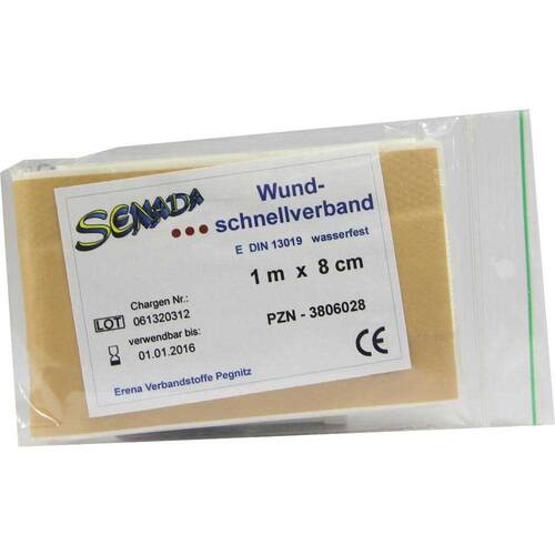 Senada Wundschnellverband 8x100 cm wasserfest - 1
