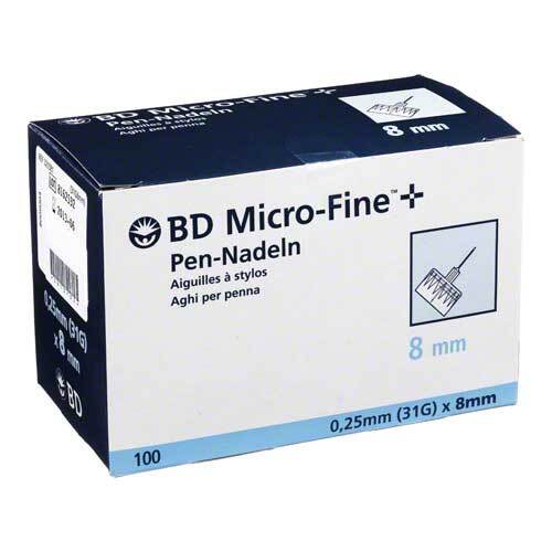 BD Micro-Fine + 8 Nadeln 0,25x8 mm - 1