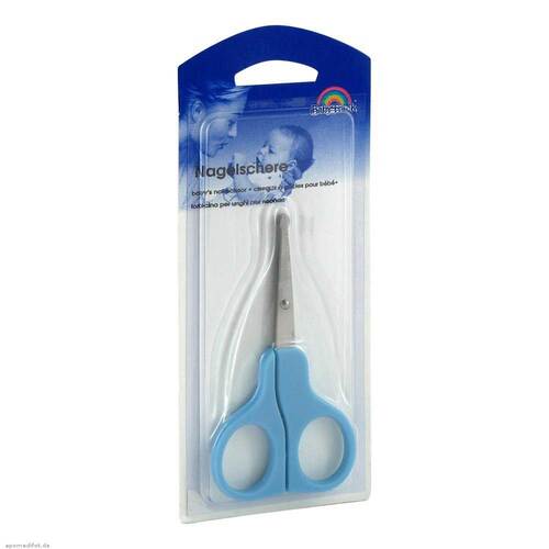 Babyschere gebogen blau BF 9 cm - 1