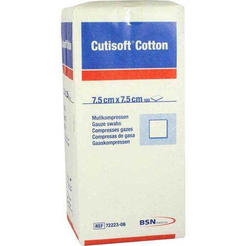 Cutisoft Cotton Kompresse 7,5x7, - 1