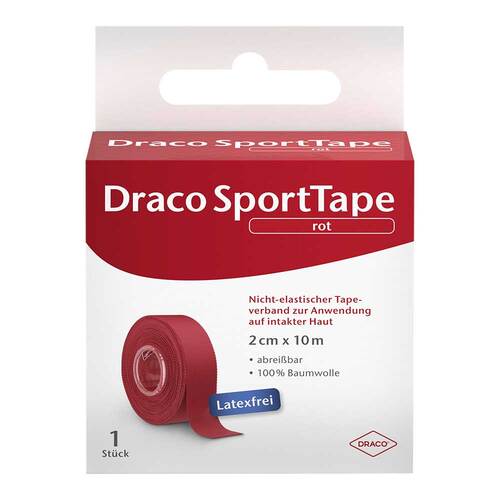 Dracotapeverband 10mx2cm rot - 1