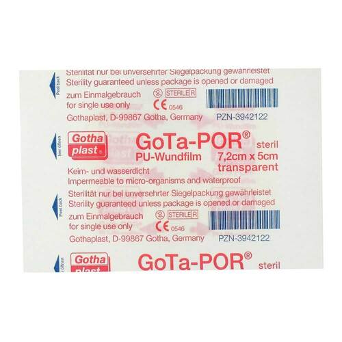 Gota-Por PU Wundfilm 7,2x5 cm steril Pflaster - 1