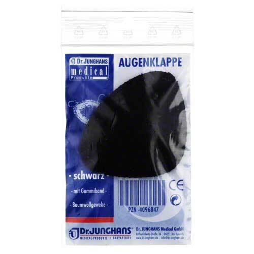 Augenklappe mit Gummiband schwarz 34000 - 1