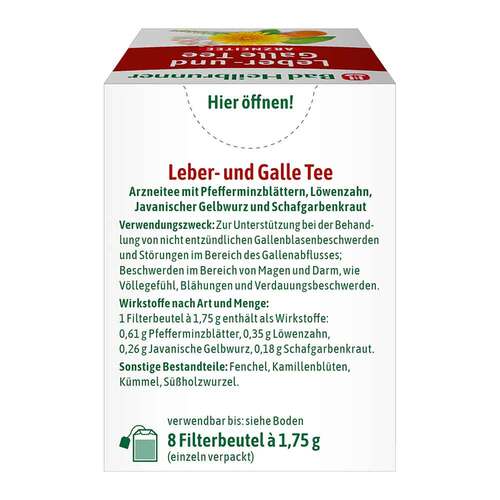 Bad Heilbrunner Tee Leber und Galle Filterbeutel - 2