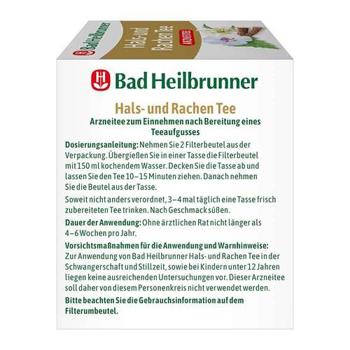 Bad Heilbrunner Tee Hals- und Rachen Filterbeutel - 3