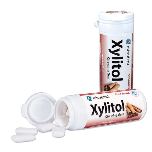 Miradent Zahnpflegekaugummi Xylitol Zimt - 1