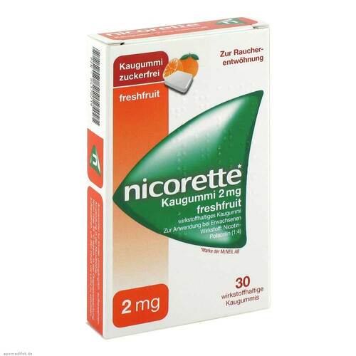 Nicorette 2 mg freshfruit Kaugummi - 1