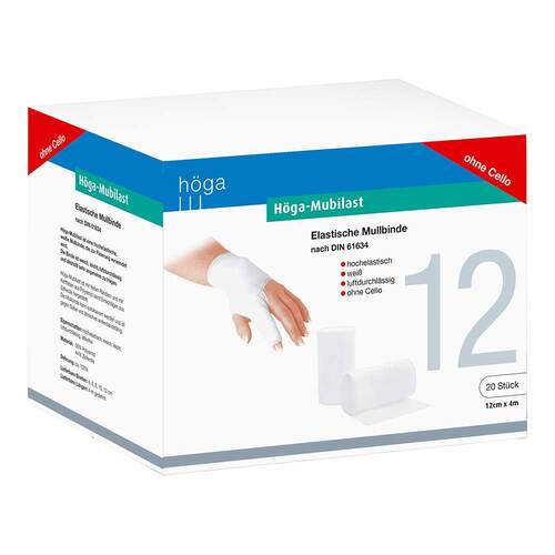 H&ouml;ga Mubilast Fixierbinde 12cmx4m ohne Cellophan - 1