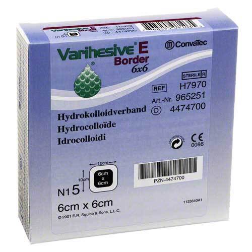 Varihesive E Border 6x6 cm Hkv hydroaktiv - 1