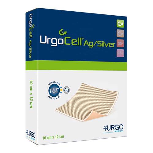 Urgocell silver Non Adhesive Verband 10x12 cm - 1