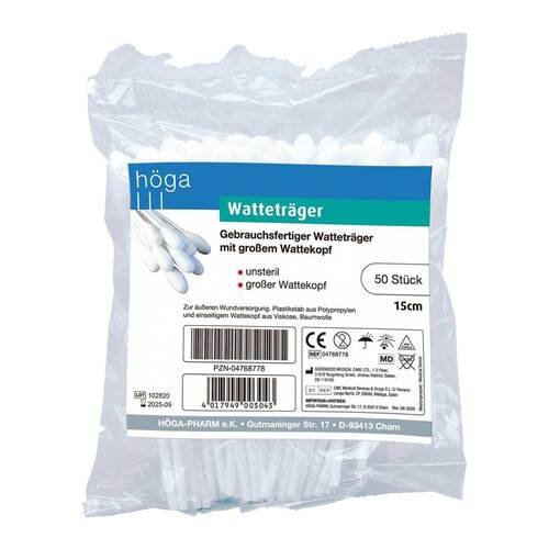 Wattetr&auml;ger 15cm mit gro&szlig;en Wattekopf - 1