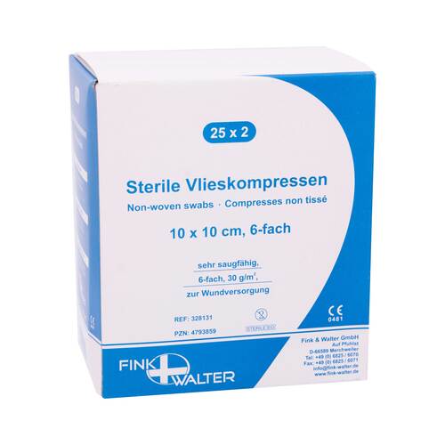Vlieskompressen 10x10 cm steril 6fach - 1
