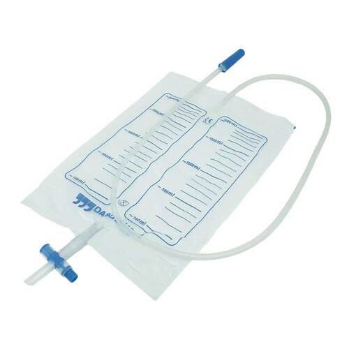 Urinbeutel unsteril 2000 ml Nrv mit Abl.Kreuzvent. - 1