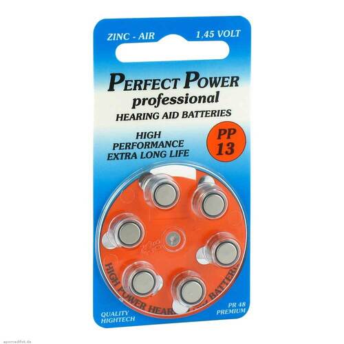 Batterien f&uuml;r H&ouml;rger&auml;te Power PP 13 - 1