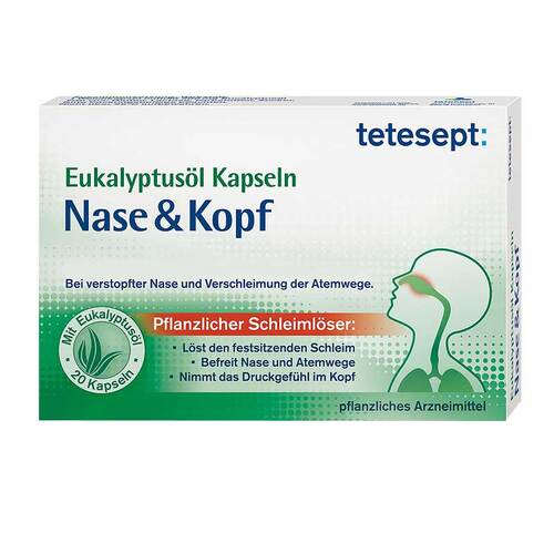 Tetesept Eukalyptus&ouml;l Kapseln Nase &amp; Kopf - 1