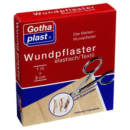 Gothaplast Wundpflaster elast 8 cm x 1 m geschnitten - 1