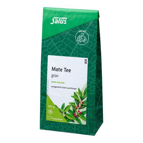 Mate Gr&uuml;n Kr&auml;utertee Mate folium bio Salus - 1