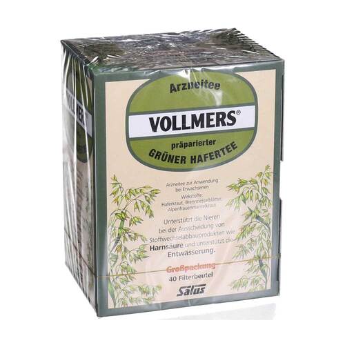 Vollmers pr&auml;parierter gr&uuml;ner Hafertee Filterbeutel - 1