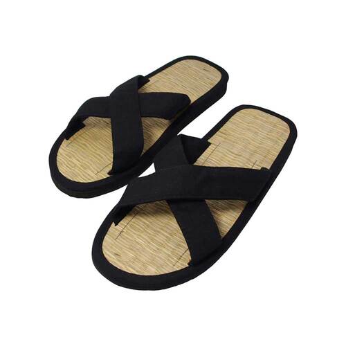 Zimtlatschen Baumwolle Gr&ouml;&szlig;e 37 / 38 schwarz - 1