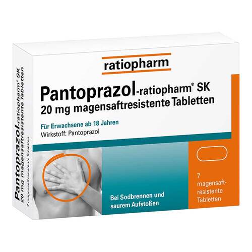Pantoprazol-ratiopharm SK 20 mg magensaftresistente Tabletten - 1