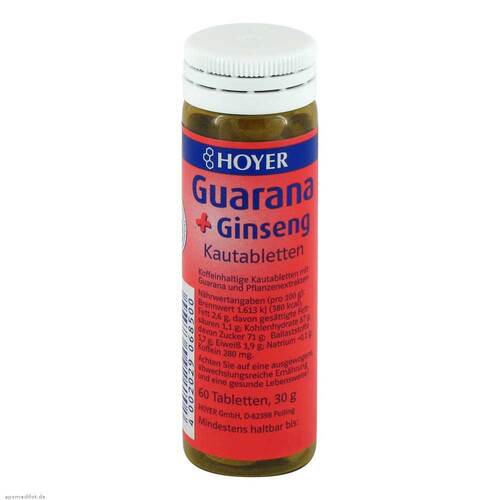 Hoyer Guarana &amp; Ginseng Kautabletten - 1