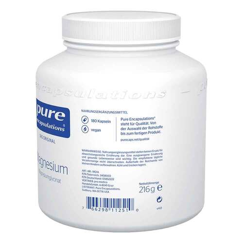 Pure Encapsulations Magnesium Magnesiumglycinat Kapseln - 2