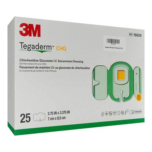Tegaderm 3M Chg IV Fixierverband 7x8,5cm 1660R - 1
