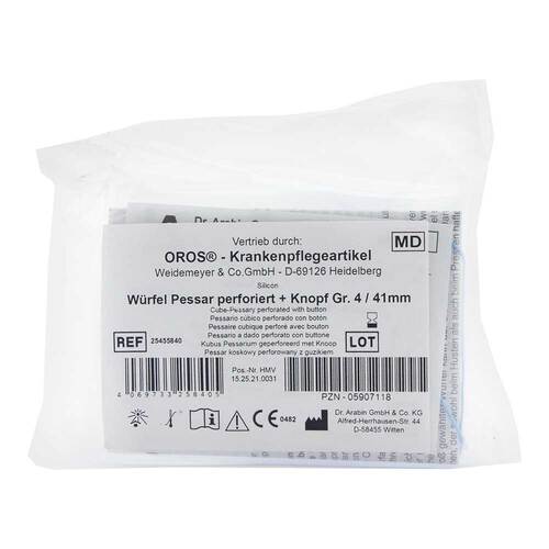 W&uuml;rfelpessar perforiert 41 mm Gr&ouml;&szlig;e 4 - 2