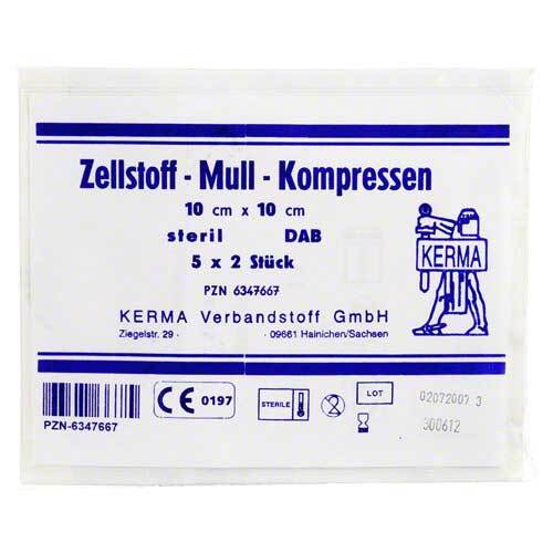 Zellstoff Mullkompressen 10c - 1