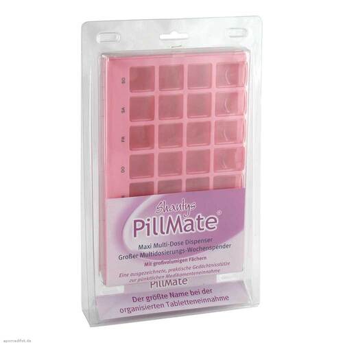 Tablettenbox 1 Woche 28 F&auml;cher Schiebedeckel - 1