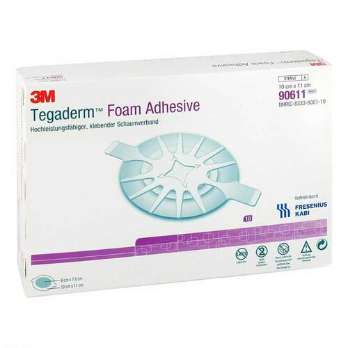 Tegaderm Foam Adhesive FK 10x11cm oval 90611 - 1