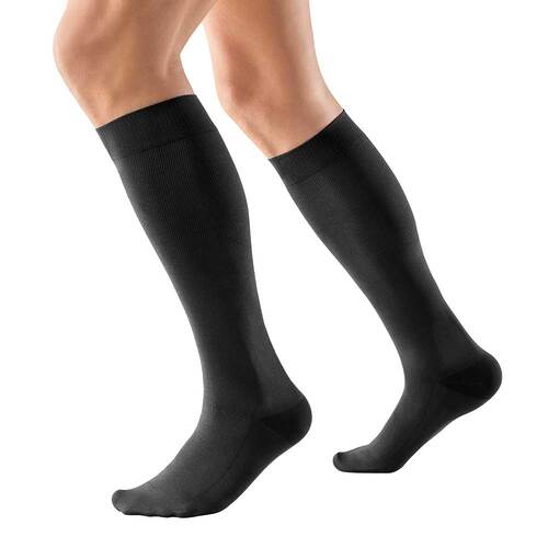 Venotrain busin.RAL K2 AD M n.long schwarz mit Spitze - 1