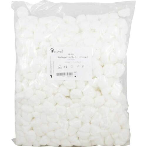 Mulltupfer 15x15cm walnussgro&szlig; ballonf.unsteril - 1