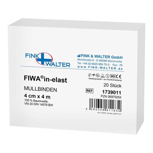 Mullbinden 4mx4cm 100% Baumw - 1