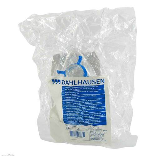 Beatmungsmaske Einmal mit Ventil Gr&ouml;&szlig;e 4 - 1