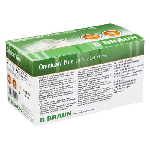 Omnican fine Pen Kan&uuml;le 31G 0,25x8mm - 1