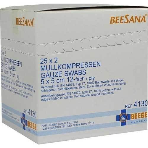 Mullkompressen 5x5 cm steril 12-fach 4130 - 1