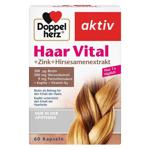 Doppelherz Haar Vital+Zink+Hirseextrakt Kapseln - 1