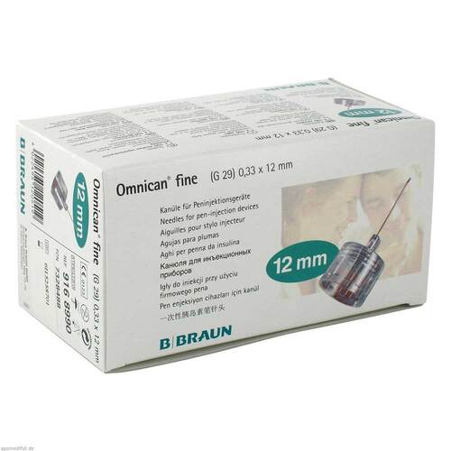 Omnican fine Pen Kan&uuml;le 0,33x12mm - 1