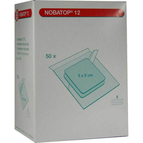 Nobatop 12 Kompressen 5x5cm - 1