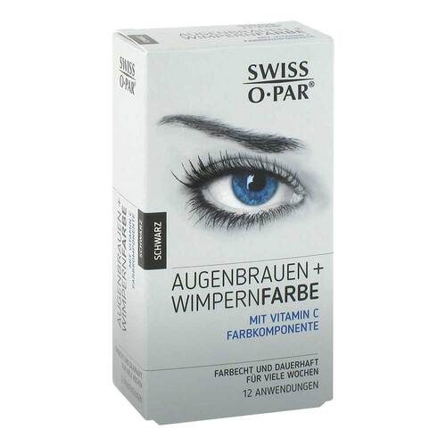 Augenbrauen + Wimpernfarbe Set schwarz Swiss O Par - 1