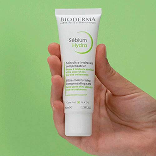 Bioderma Sebium Hydra Creme f&uuml;r unreine, &ouml;lige, zu Akne neigende Haut - 7