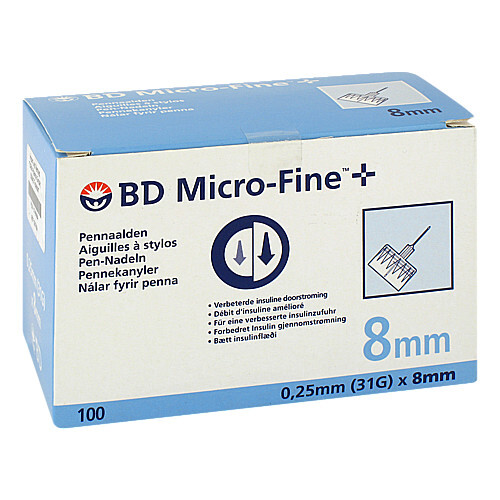 BD Microfine + 8 mm Nadeln 0,25x8mm - 1
