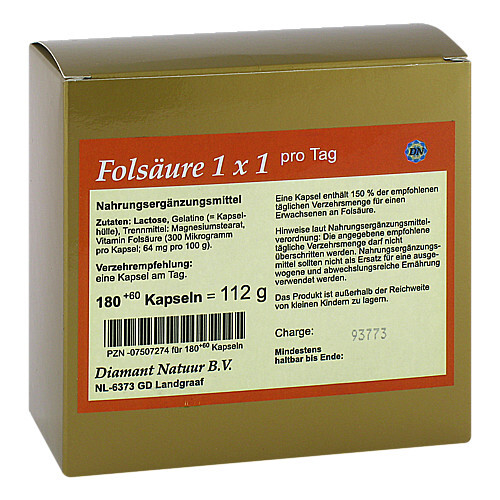 Fols&auml;ure 1X1 pro Tag Kapseln - 1