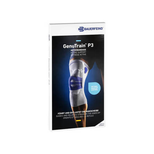 Genutrain Kniebandage P3 rechts Gr&ouml;&szlig;e 3 schwarz - 1